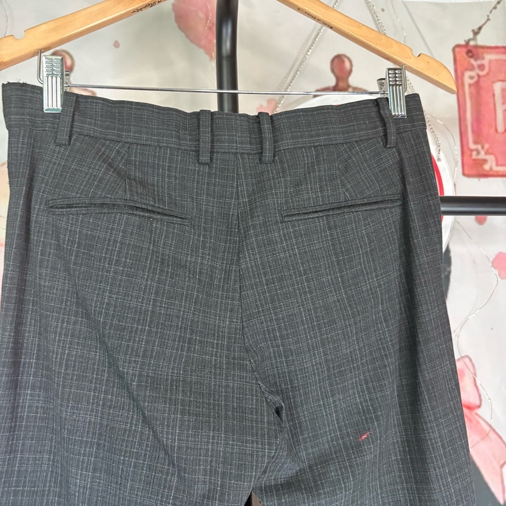 GAP Charcoal Gray Regular-Waist Wide-Leg Dress Pants - Picture 6 of 12